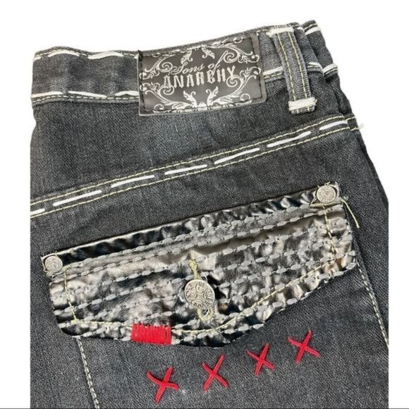 Anarchy Jeans Womens Black - Picture 3 of 6